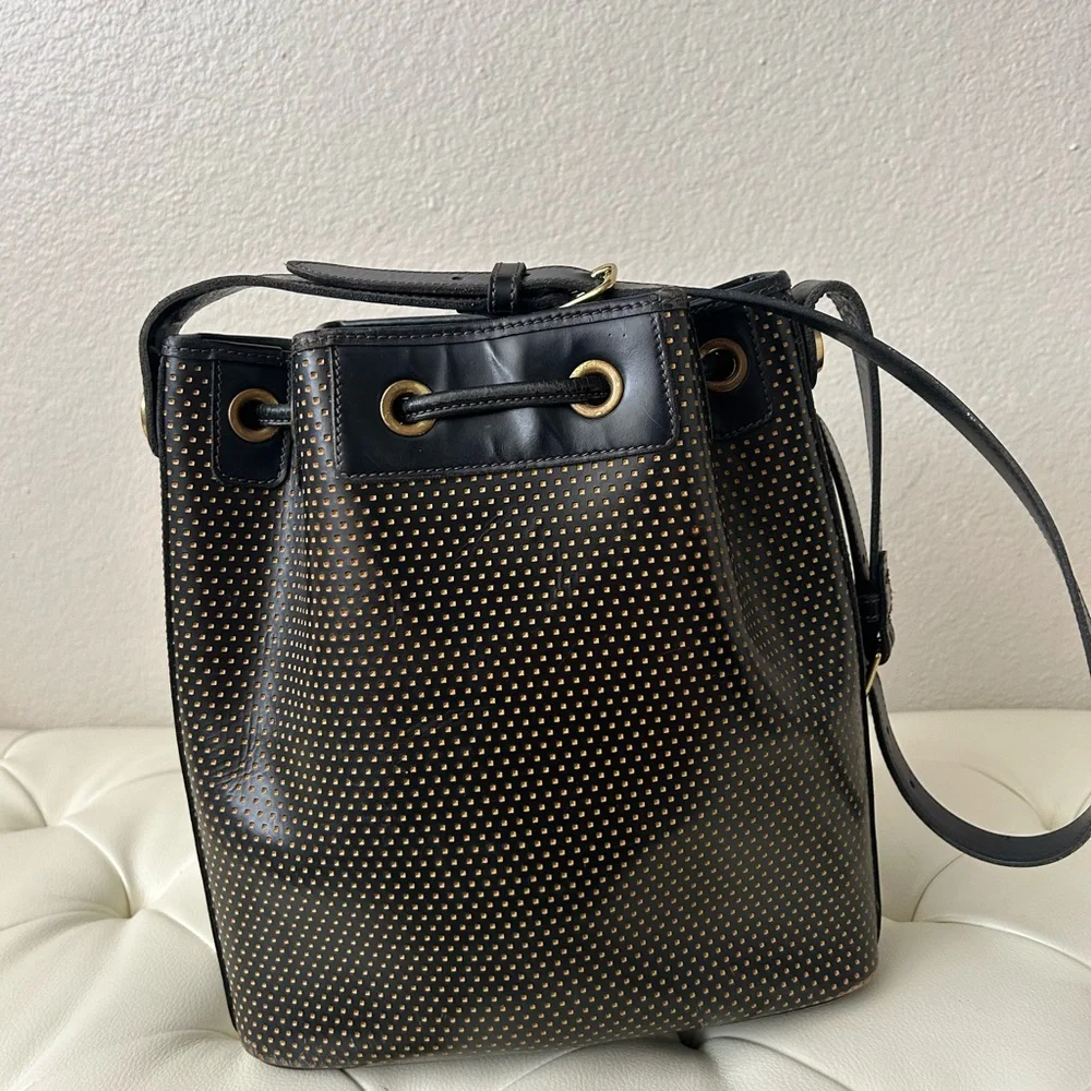 Black and Gold Bucket Bag - Picture 3 of 8